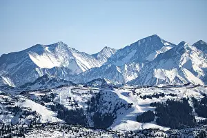 High Tauern National Park Scenery Drucke: Grossglockner summit in winter