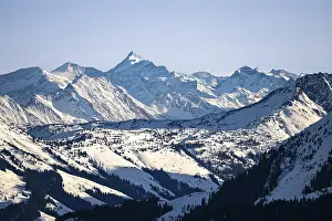 Eastern Alps High Mountain Range Drucke: Grossglockner summit in winter