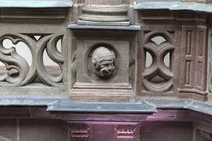 Middle Franconia Decoration Drucke: Grotesque on the columns in the Pellerhof