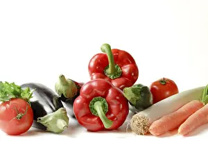 Bilder Datiert 24. Februar 2024: Vegetable assortment print