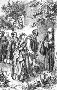 Religious Building Europe Drucke: Group of visitors visiting a Capuchin monastery in Syracuse