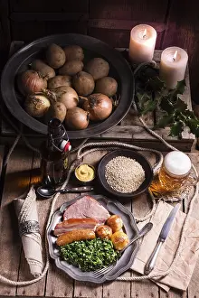 Northern Germany Meal Drucke: Grunkohl