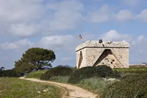 Majorca Architecture Drucke: Guard tower from the 17th century
