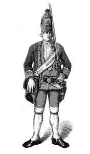 Prussian Military Uniform Drucke: Guardsman, by Frederick William I