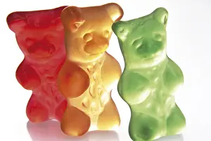Multicolored Candies Drucke: Gummi bears