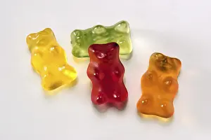 Multicolored Candies Drucke: Gummi bears