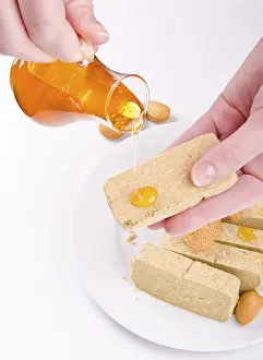 Lamiales Plant Drucke: Halva with honey