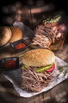Empty Plate Lunch Ideas Drucke: Hamburger pulled pork