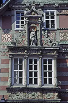 Northern Germany Cityscape Drucke: Hameln, half-timbered house