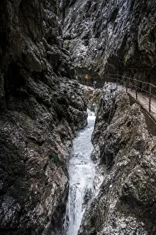 Mountain Creek Wilderness Drucke: Hammersbach mountain stream in a gorge