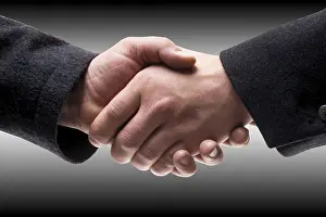 Business Executive Photo Drucke: Hand-shake