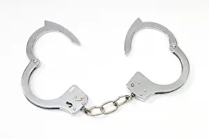 Deserted Crime Scene Drucke: Handcuffs