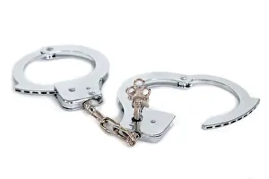 Deserted Castle Architecture Drucke: Handcuffs with key - optional