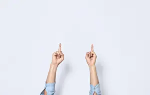 Success Concept Image Drucke: Hands counting one, arms counting one
