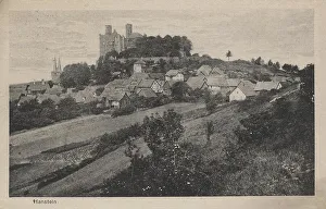 Vintage Postcard Reproduction Drucke: Hanstein Castle in Thuringia, Germany