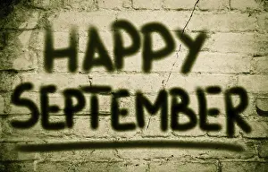 Abstract Symbolism Drucke: Happy September Concept