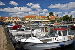 Scandinavian Harbour Scene Drucke: Harbour, Dragor, Denmark