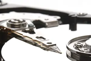 Studio Close Up Photo Drucke: Hard drive, detail