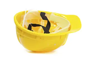 Isolated Object Drucke: Hard Hat. Isoalted on white