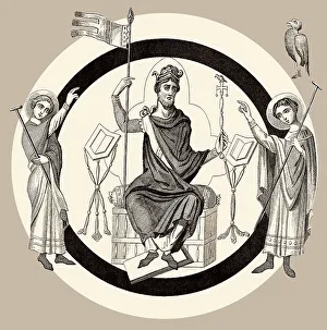 English Monarchy Drucke: Harold I. oder Harold Harefoot, ca