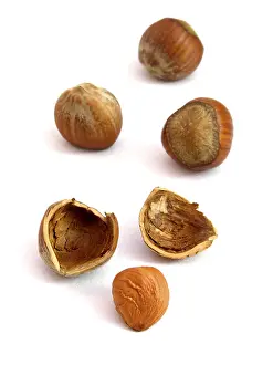 Nutrition Facts Drucke: A few hazelnuts