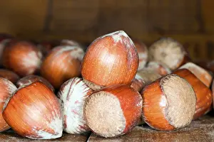 Empty Studio Background Photo Drucke: Hazelnuts, Studio Photography