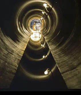 Public Transportation Infrastructure Drucke: Head pipe during hydraulic jacking of a sewer pipe