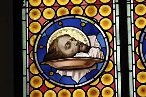 Basilica Of Saint Sylvester The First Drucke: The head of Saint John the Baptist