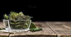 Selective Focus Food Images Drucke: Some healthy Savoy Chips (selective focus)