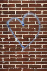 Urban Graffiti Painting Drucke: Heart graffiti