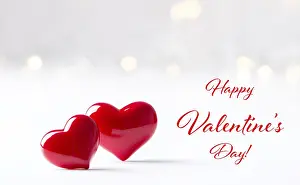 Ornate Heart Decoration Drucke: Two Hearts over blurred background with space for text