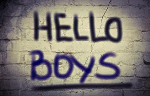 Symbolic Picture Drucke: Hello Boys Concept
