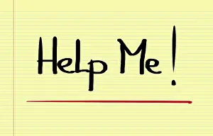 Symbolic Picture Drucke: Help Me Concept