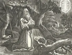 Sacred Scripture Artwork Drucke: The Hermit Ephrem, Ephraem the Syrian