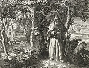 Religious Texts Scripture Drucke: The hermit Paphnutius of Egypt