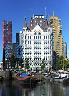 Rotterdam Cityscape Drucke: Het witte hus, Rotterdam