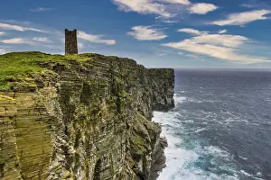Kitchener Memorial Orkney Islands Drucke: High above the cliffs, the Kitchener Memorial