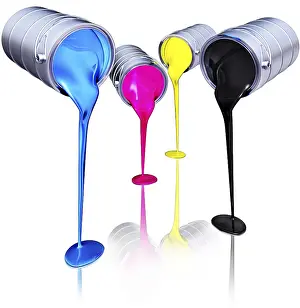 Cmyk Concept Drucke: high resolution 3d rendering of a cmyk concept