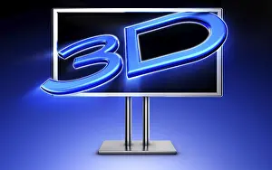 Computer Generated Graphics Drucke: high resolution rendering of a 3D TV concept