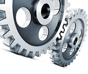 High Resolution Rendering Drucke: high resolution rendering of a gears concept