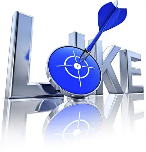 Computer Graphic Design Drucke: High resolution rendering of a like icon