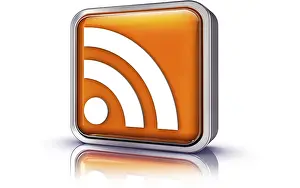 Computer Graphic Image Drucke: High resolution rendering of a RSS icon