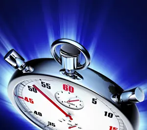 Time Management Tool Drucke: high resolution rendering of a staop watch