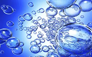 Computer Generated Image Drucke: High resolution rendering of a water background