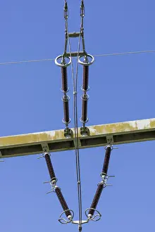 High Voltage Power Line Drucke: High-voltage system, overhead lines