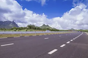 Deserted African Road Drucke: Highway, Mauritius