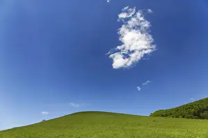 Teck Castle Germany Drucke: Hill on the Albtrauf with cloud