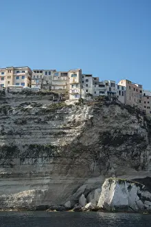 Steep Cliff Landscape Photography Drucke: Historic centre by the chalk cliffs