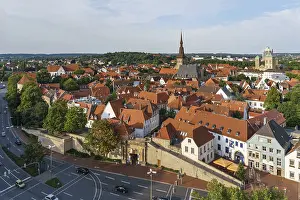 Northern German Cityscape Drucke: Historic centre with Heger Gate