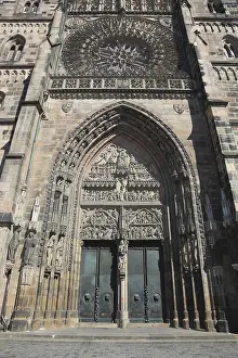Bavarian Gothic Architecture Drucke: In the historic centre of Nuremberg